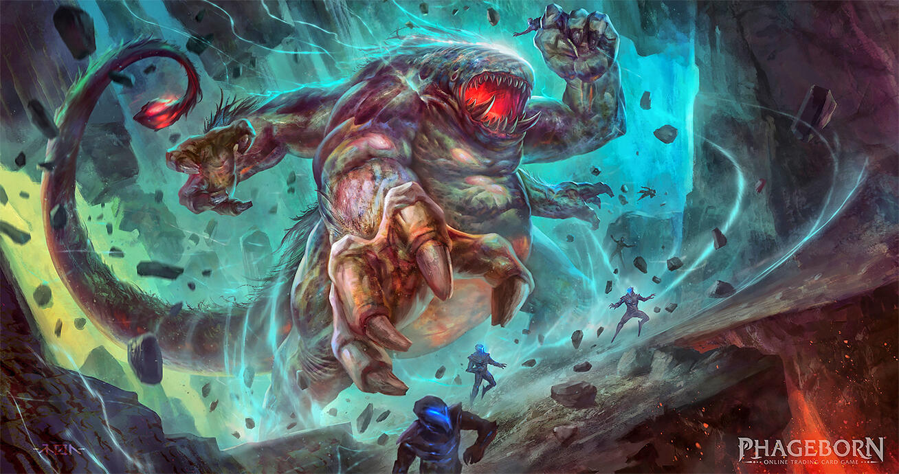 Illustration for Phageborn TCG.